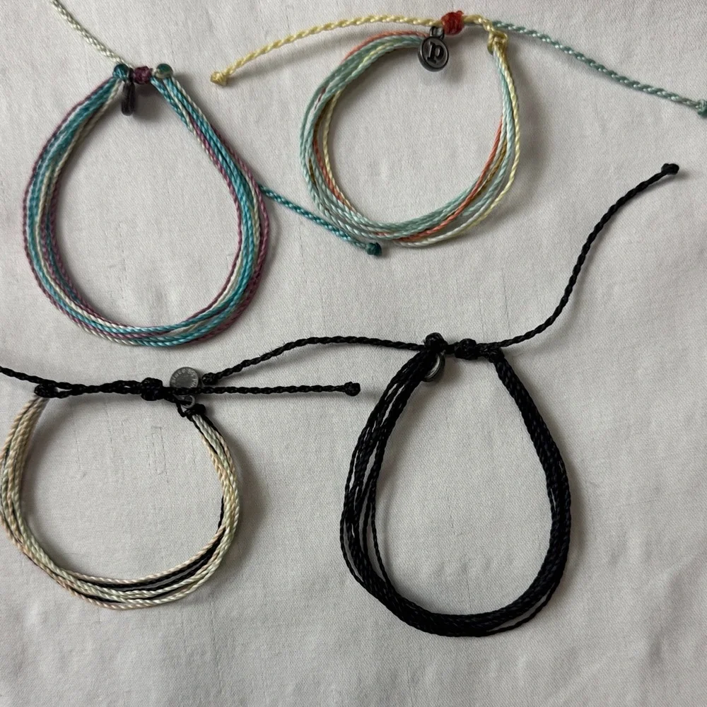 Pura Vida Multicolor String Bracelets Set of 12 - Picture 3 of 4